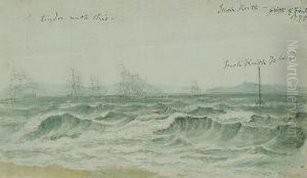 A Study Of Inchkeith, Firth Of Forth - view 1