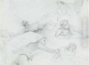 Studies Of Sailors by John Christian Schetky
