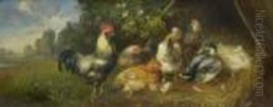 Huhner Und Enten. by Julius Scheurer