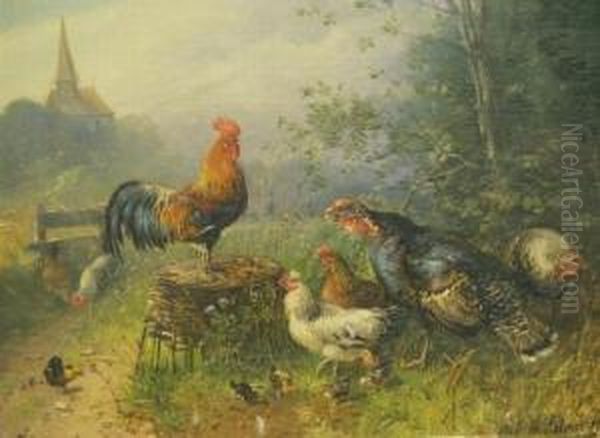 Fowl In A Country Landscape - view 1