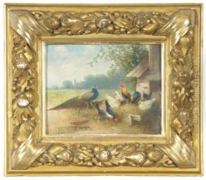 Pfau Und Huhnervolk by Otto Scheuerer