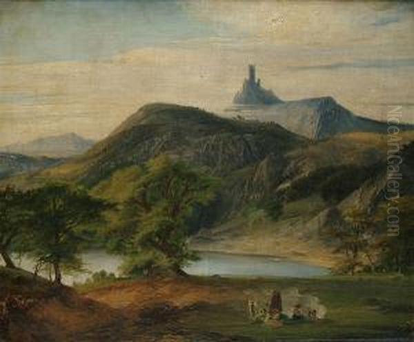 Extensive Landscape, With Figures In The Foreground - view 1