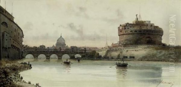 The Castel Sant'angelo, Rome - view 1