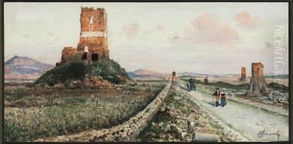 Campagna Romana Con Rovine - view 1