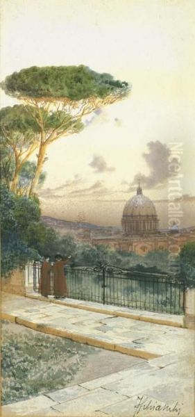 Veduta Di Roma Con San Pietro - view 1