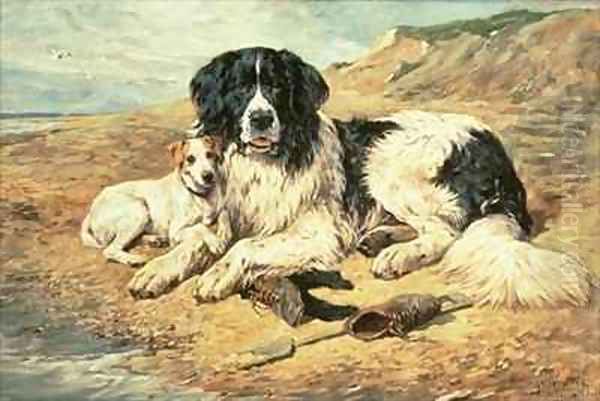 Dogs Watching Bathers - view 1