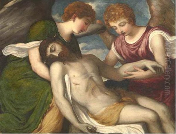 Deposizione Di Cristo Con Angeli - view 1