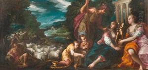 Sacrificial Offering To The Goddess Artemis. by Andrea Meldolla Schiavone