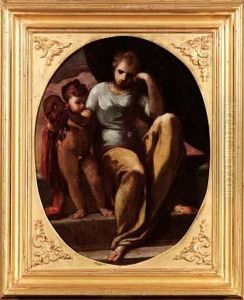 La Musa Melpomene by Andrea Meldolla Schiavone