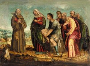 Saint Anthony Of Padua And The Healing Of The Wrathful Son