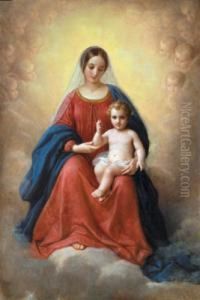Madonna Col Bambino by Natale Schiavoni