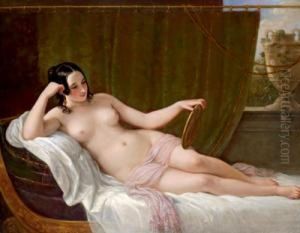 Venere Davanti Allo Specchio Oppure La Vanita by Natale Schiavoni
