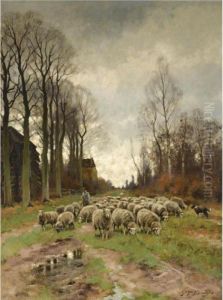 Guarding The Sheep by Petrus Paulus Schiedges