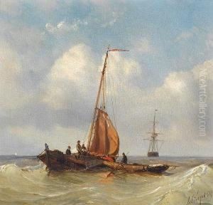 Sailing Barge In A Swell