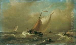 Zwei Marinebilder. by Petrus Paulus Schiedges