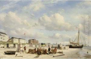 Figures On Scheveningen Beach