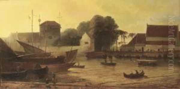 Shipping In The Harbour Of Batavia - view 1