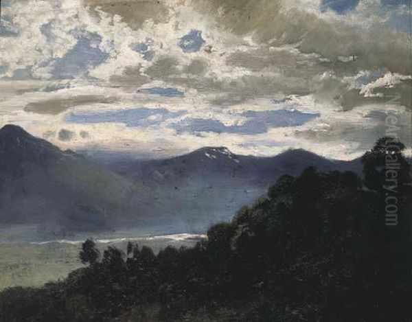 Rheintal In Der Dammerung - view 1