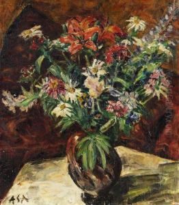 Blumenstillleben by Albert Schiestl-Arding
