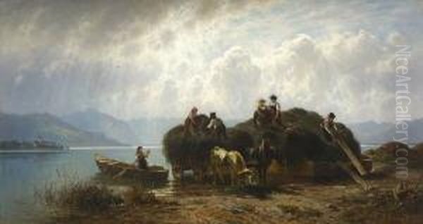 Heuernte Am Chiemsee. - view 1