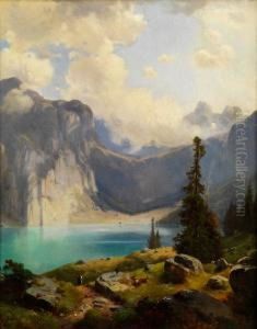 Bergsee In Den Alpen