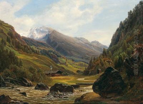 Ruckblick Gegen Heiligenblut Vom Wege Nach Der Pasterze - view 1