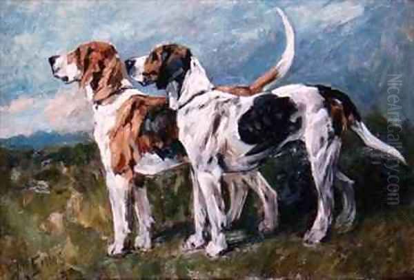 Pair of Foxhounds - view 1