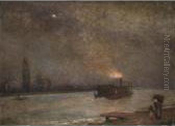 River At Dawn - view 1