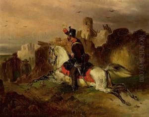 Dragoner Zu Pferd by Carl Schindler