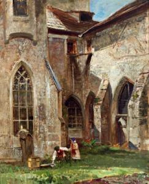 Fassade Der Neuberger Kirche In Der Steiermark 1868 - view 1
