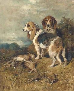 Hounds with the day's bag Hounds with the day's bag