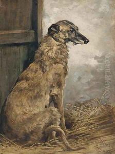 Countess, a deerhound Countess, a deerhound