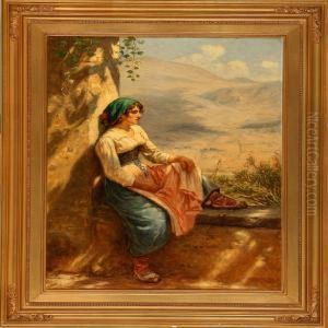 Young Italian Woman by N. F. Schiottz-Jensen