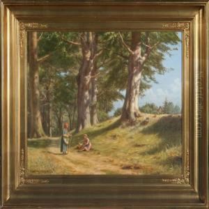 Summerday With Food Gatherers In The Forest