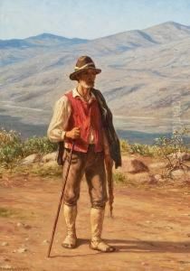 An Italian Man In A Mountain Scenery