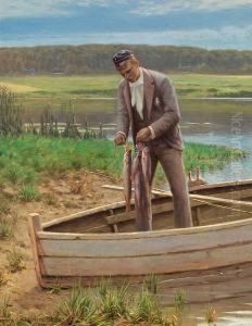 A Young Student With The Days Catch