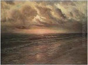 Marine At Sunset by Joseph, Jos. Schippers