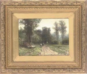 A Shady Woodland Track; And Returning From The Dairy