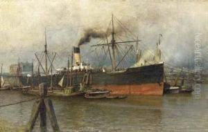 The 'goldberg' At The Rotterdam Docks by Piet Schipperus