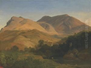 View Of Olevano Romano, Lazio