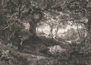 Die Grose Italienische Landschaft by Johann Wilhelm Schirmer