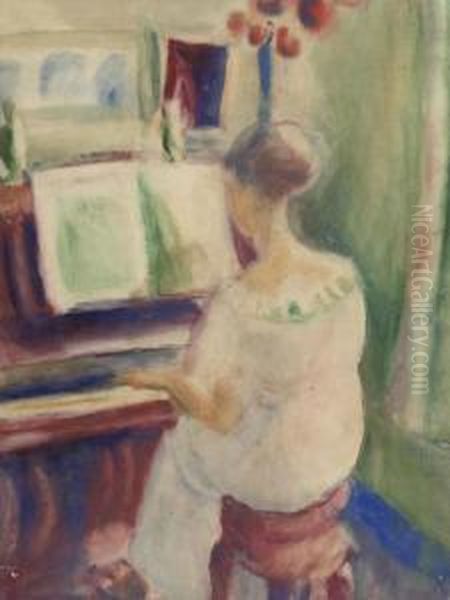 Lady Behind A Piano - view 1