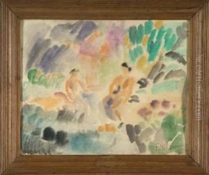 Les Baigneuses by Ferdinand Schirren