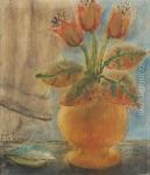 Vase Fleuri De Tulipes - view 1