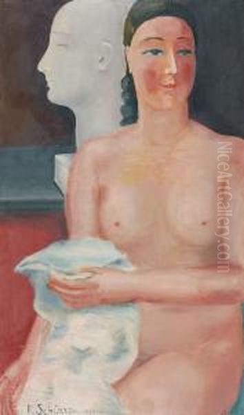 Nude And Sculpture(1930) - view 1