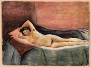 Nu Dans Un Lit - Naakt In Een Bed by Ferdinand Schirren