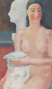 Nu Et Sculpture (1930) by Ferdinand Schirren