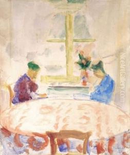 Twee Vrouwen In Een Interieur (ca. 1914) - view 1