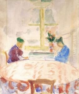 Twee Vrouwen In Een Interieur (ca. 1914) Twee Vrouwen In Een Interieur (ca. 1914)
