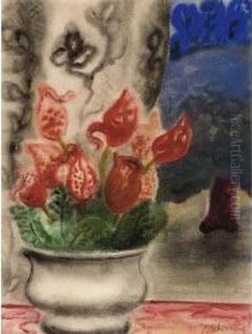 Fleurs Dans Une Vase by Ferdinand Schirren
